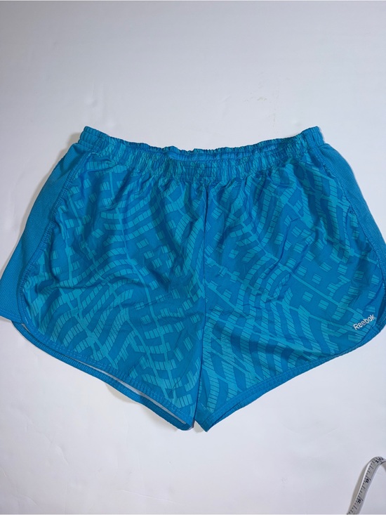 Reebok Pants - Reebok Teal Geometric Running Shorts